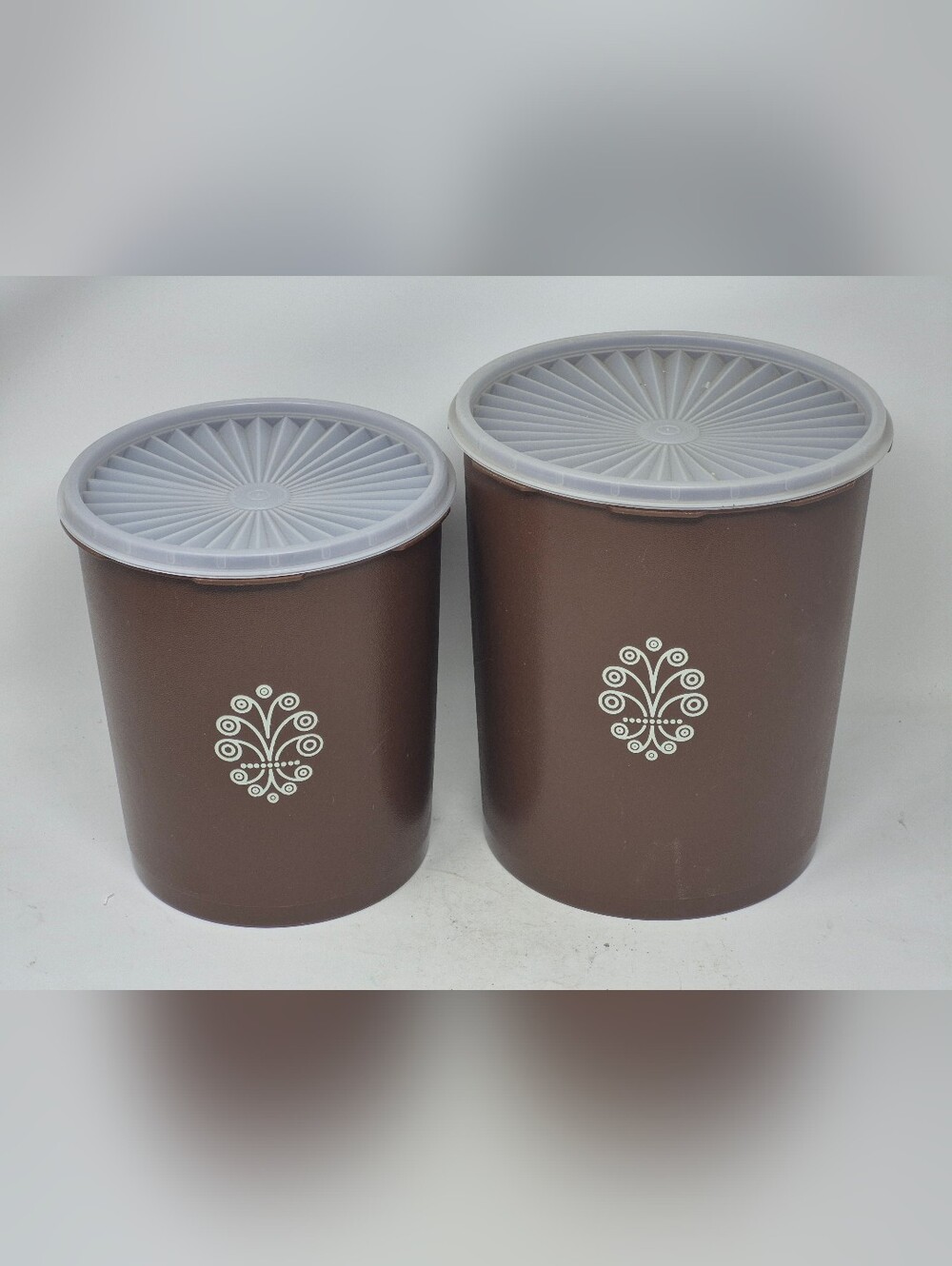 Tupperware Vintage Brown Nesting Canisters